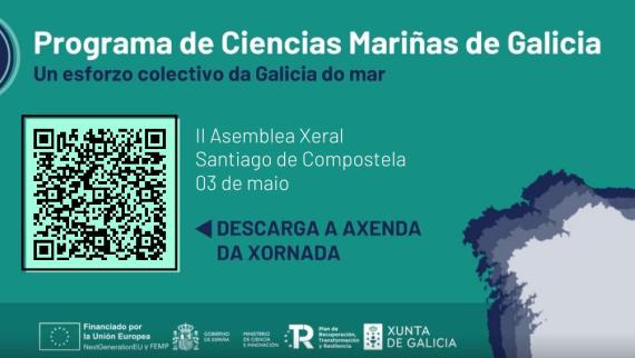 Cartel Asamble xeral programa ciencias mariñas