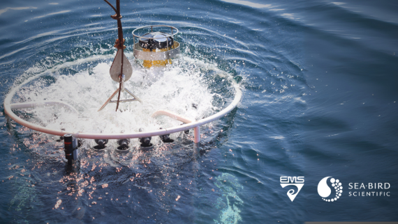 Roseta con logos de EMS e SeaBird Scientific