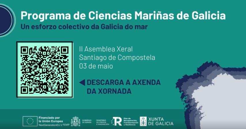 Cartel Asamble xeral programa ciencias mariñas